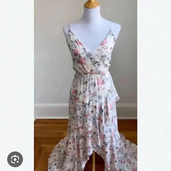 Altar'd State Avani Floral High Low Ruffle Maxi Long Dress Size Large - Picture 1 of 10